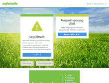 Tablet Screenshot of my.myherbalife.com