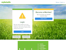 Tablet Screenshot of myen.myherbalife.com
