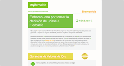 Desktop Screenshot of es.onlinecontract.myherbalife.com