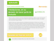 Tablet Screenshot of co.onlinecontract.myherbalife.com