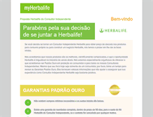 Tablet Screenshot of br.onlinecontract.myherbalife.com